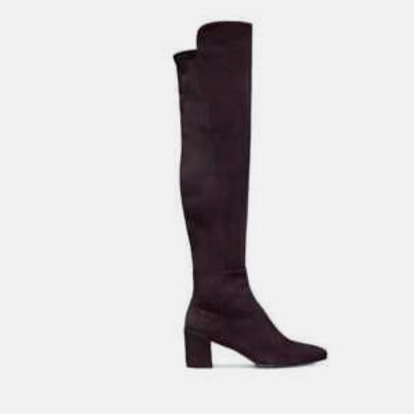 🤎HP🤎STUART WEITZMAN Allwayhunk Brown Suede Over-The-Knee Boot Size 10.5🤎 - Picture 2 of 6